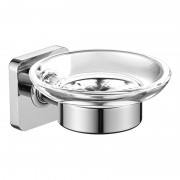 Мильниця для ванної Devit Laguna підвісна з тримачем хром/скло прозоре 6720110