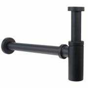 Сифон для раковины Devit Art латунь черный матовый 12140B