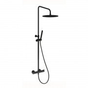 Душевая стойка для душа Devit Art с термостатом металл/пластик черный матовый 15020140B