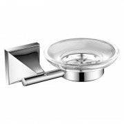 Мильниця для ванної Devit Classic підвісна з тримачем хром/скло прозоре 6020151