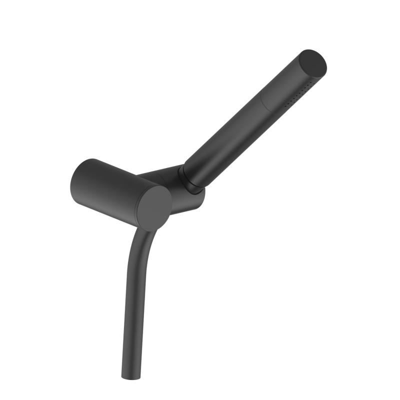 Ручний душ на тримачі Devit Art латунь/пластик чорний матовий 15140B