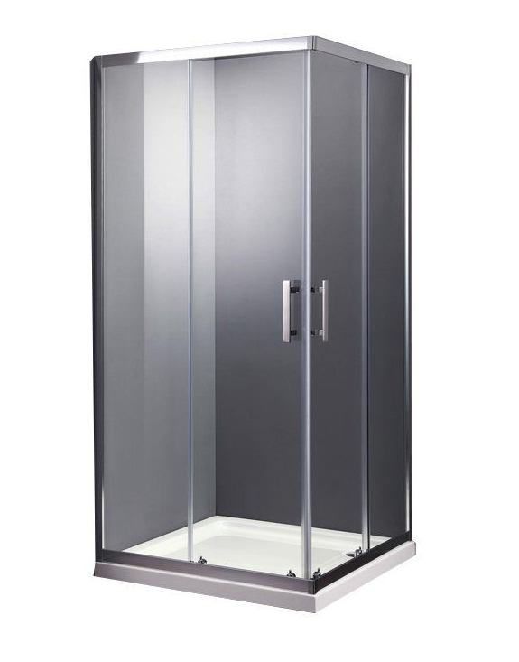 Душова кабіна Primera Frame розсувна 100х100 хром / прозоре скло SHRC53106