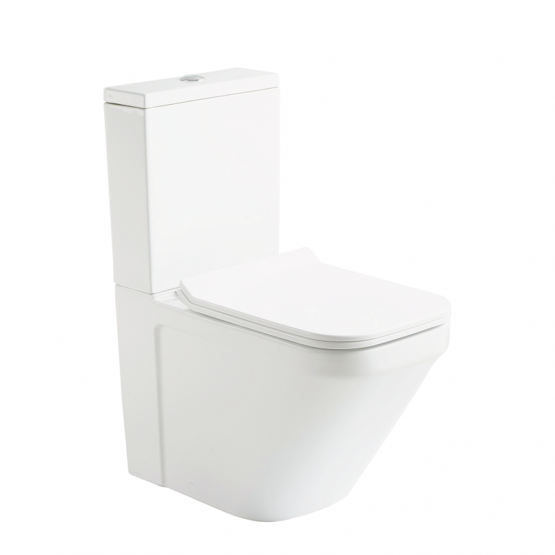 Унітаз підлоговий компакт з кришкою Devit Up 35х63.5 см безободковий кераміка білий 3010120