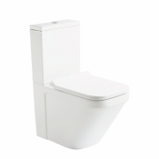 Унитаз напольный компакт с крышкой Devit Up 35х63.5 см безободковый керамика белый 3010120