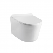 Унитаз подвесной с крышкой Devit Project 2.0 36х53 см безободковый керамика белый 3220147