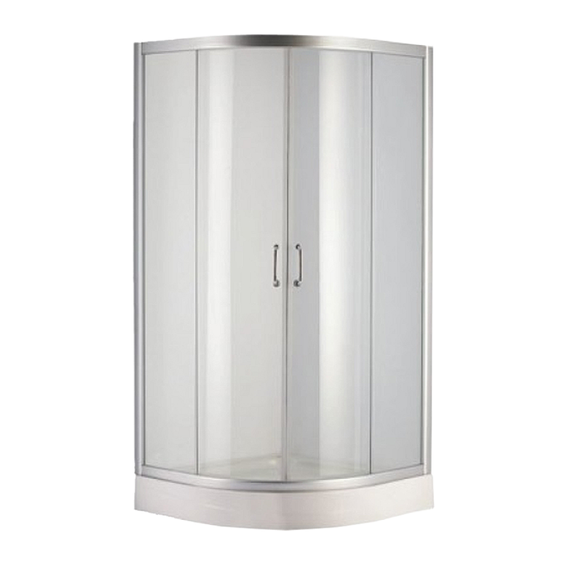 Душевая кабина Devit Nymfa с поддоном четверть круга 90х90 см профиль хром/прозрачное стекло FEN0301DEV