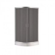 Душевая кабина Devit Nymfa с поддоном четверть круга 90х90 см профиль хром/стекло темно-серое FEN0301GDEV