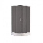 Душевая кабина Devit Nymfa с поддоном четверть круга 90х90 см профиль хром/стекло темно-серое FEN0301GDEV