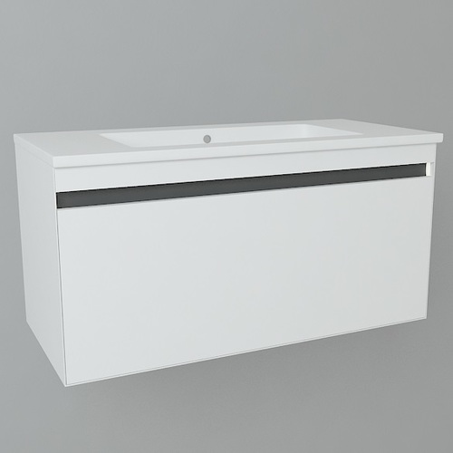 Тумба з раковиною Devit UP 79Х46 см МДФ/ДСП білий 0W21120W