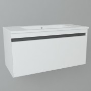 Тумба с раковиной Devit UP 79х46 см МДФ/ДСП белый 0W21120W