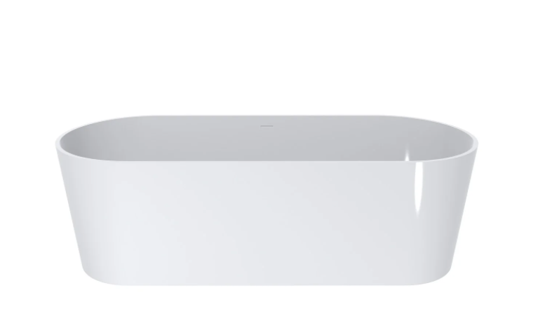 Ванна из искусственного камня Miraggio PROVIDENCE 170х70 см овальная белый глянцевый 0000276