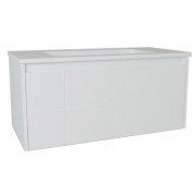 Тумба с раковиной Devit Laguna 99х45 см МДФ/ДСП белый 0022110W