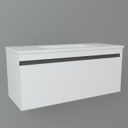 Тумба с раковиной Devit UP 99х46 см МДФ/ДСП белый 0W22120W