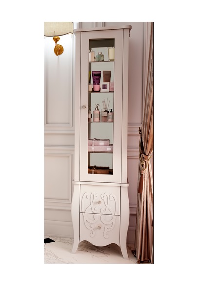 Пенал для ванної Marsan Arlette 45х180 см МДФ білий Arlette450white