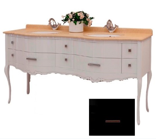 Тумба под раковину Marsan Angelique 1650 дерево черный Angelique1650black