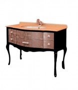 Тумба под раковину Marsan Angelique 910 дерево серебро Angelique910silver