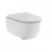 Унітаз підвісний з кришкою Devit Art 2.0 36х54. 5 см безободковий кераміка білий матовий 3020140W
