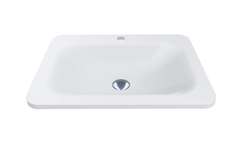 Раковина для ванної Miraggio California врізна з отвором під змішувач білий матовий 0000159