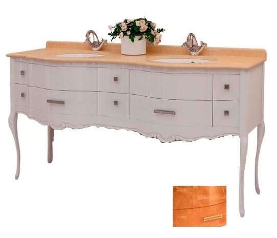 Тумба под раковину Marsan Angelique 1650 дерево античное золото Angelique1650gold