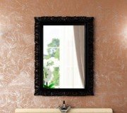 Зеркало для ванной Marsan Angelique 100х75 см черный Angelique100х75black