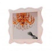 Дзеркало для ванної Marsan Arlette 100х100 см білий Arlette100х100white