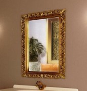 Дзеркало для ванної Marsan Angelique 100х75 см античне золото Angelique100х75gold