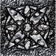 Декор напольный Grand Kerama Звезда 6,6х6,6 см стекло платина 016713