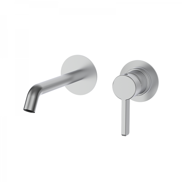 Смеситель для раковины GRB Axis настенный однорычажный нержавеющая сталь 74536743