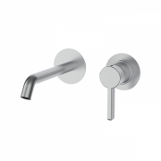 Смеситель для раковины GRB Axis настенный однорычажный нержавеющая сталь 74536743