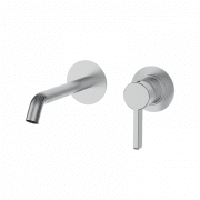 Смеситель для раковины GRB Axis настенный однорычажный нержавеющая сталь 74536743