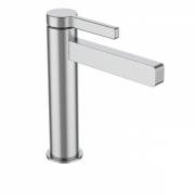 Смеситель для раковины GRB Axis XL однорычажный с донным клапаном нержавеюшая сталь 74531743