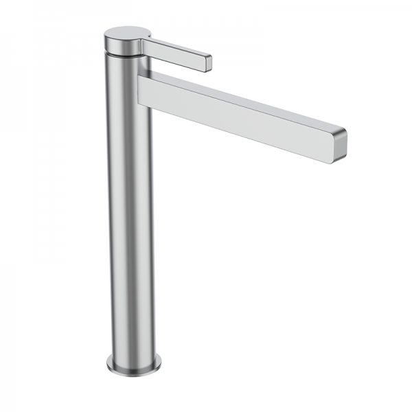 Смеситель для раковины GRB Axis XXL однорычажный с донным клапаном нержавеюшая сталь 74552743