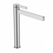 Смеситель для раковины GRB Axis XXL однорычажный с донным клапаном нержавеюшая сталь 74552743