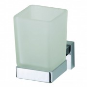 Стакан для зубних щіток Devit Graphics підвісний матове скло/хром 8158126SC