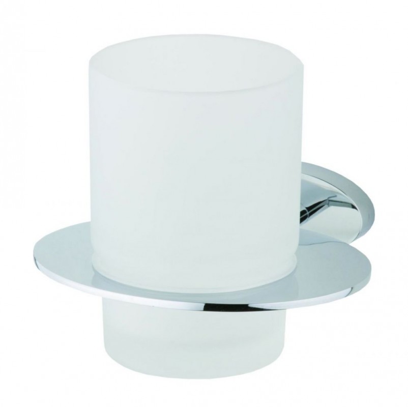 Стакан для зубных щеток Devit Prestige подвесной матовое стекло/хром 8058124SC