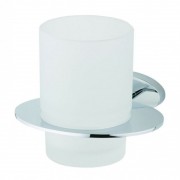 Стакан для зубних щіток Devit Prestige підвісний матове скло/хром 8058124SC