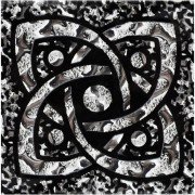 Декор напольный Grand Kerama Галактика 6,6х6,6 см стекло платина 016705