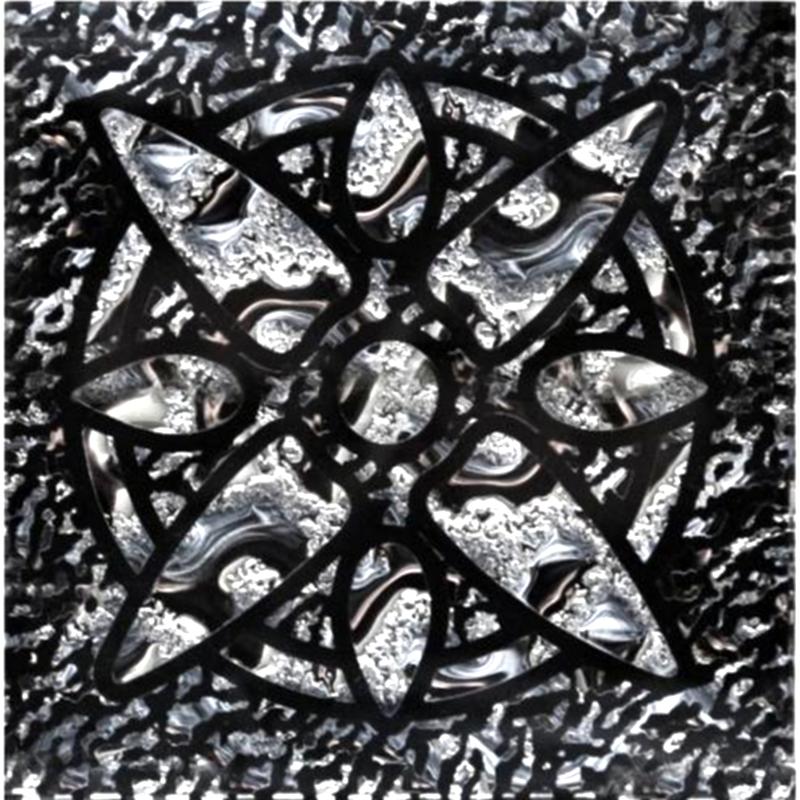 Декор напольный Grand Kerama Звезда 6,6х6,6 см стекло платина 016713