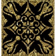 Декор напольный Grand Kerama Фауна 8х8 см стекло золото 052319