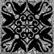 Декор підлоговий Grand Kerama Фауна 8х8 см скло платина 052320