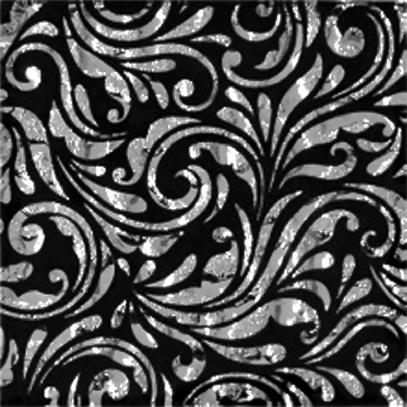 Декор напольный Grand Kerama Модерн 8х8 см стекло платина 052318