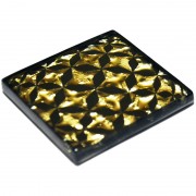 Декор напольный Grand Kerama Сфера рифленый 6,6х6,6 см стекло золото 016788