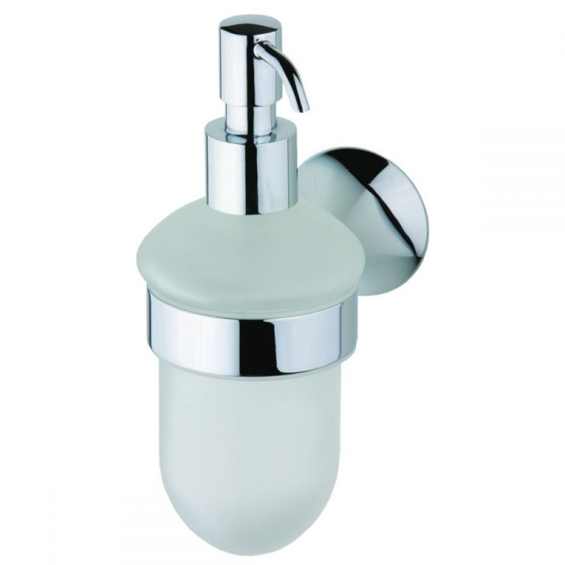 Дозатор для жидкого мыла Devit Vintage с держателем матовое стекло/хром 7850122SD