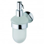 Дозатор для жидкого мыла Devit Vintage с держателем матовое стекло/хром 7850122SD