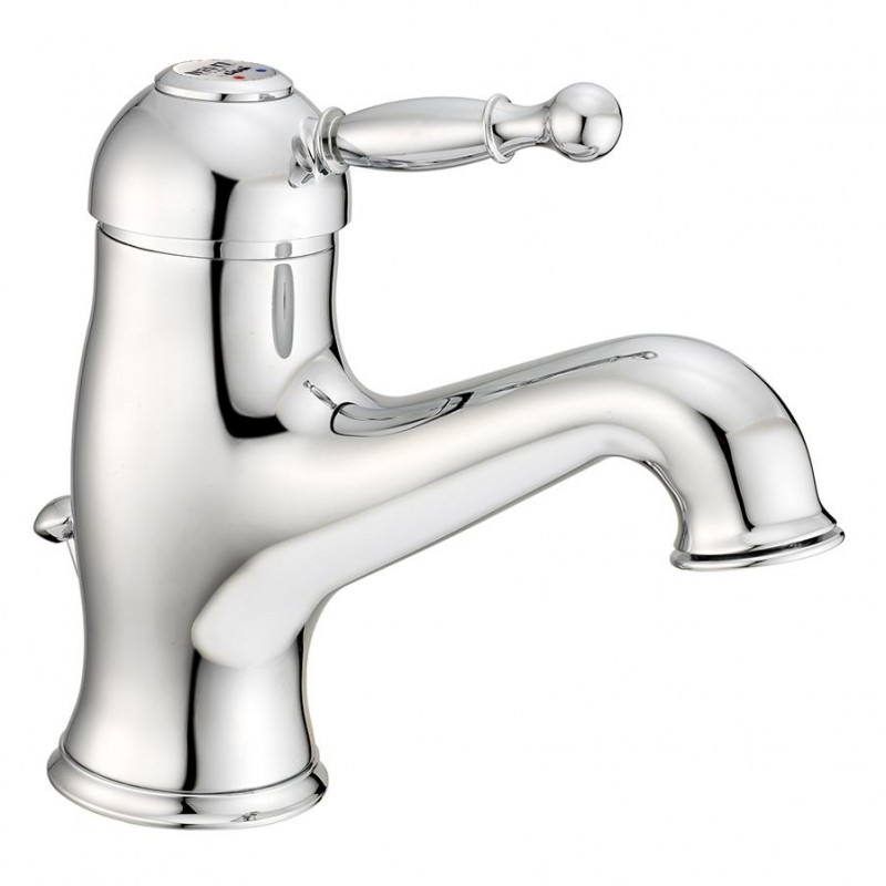 Смеситель для раковины Devit Charlestone однорычажный с донным клапаном хром CN60051037