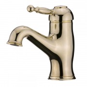 Смеситель для раковины Devit Charlestone однорычажный с донным клапаном золото CN60051037G