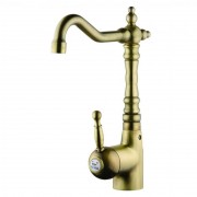 Змішувач для раковини Devit Charlestone високий одноважільний з донним клапаном бронза CN60050037B