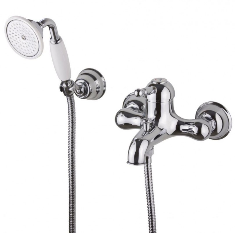 Змішувач для ванної Devit Charlestone одноважільний з ручним душем хром CN60012137