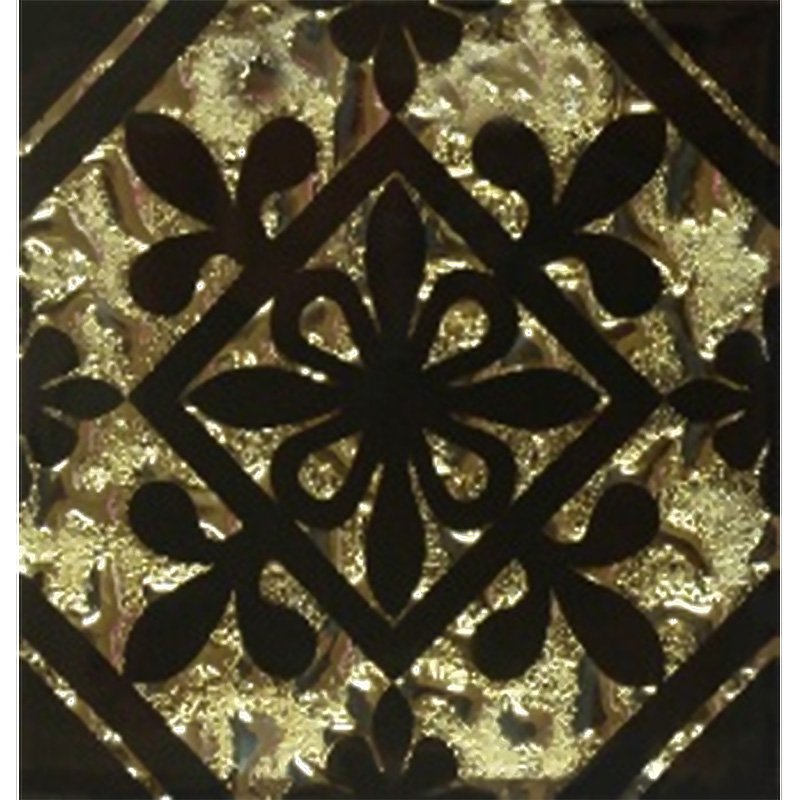 Декор підлоговий Grand Kerama Дольче 8х8 см скло золото 052323