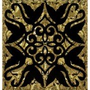 Декор напольный Grand Kerama Фауна 8х8 см стекло золото 052319